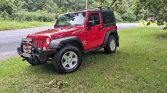 Red 2012 Jeep Wrangler manual For Sale