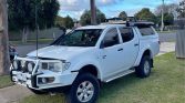 White 2012 Mitsubishi Triton manual For Sale