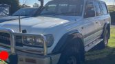 White 1994 Toyota Land Cruiser manual For Sale