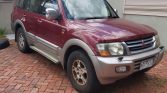 Red 2001 Mitsubishi Pajero automatic SUV For Sale
